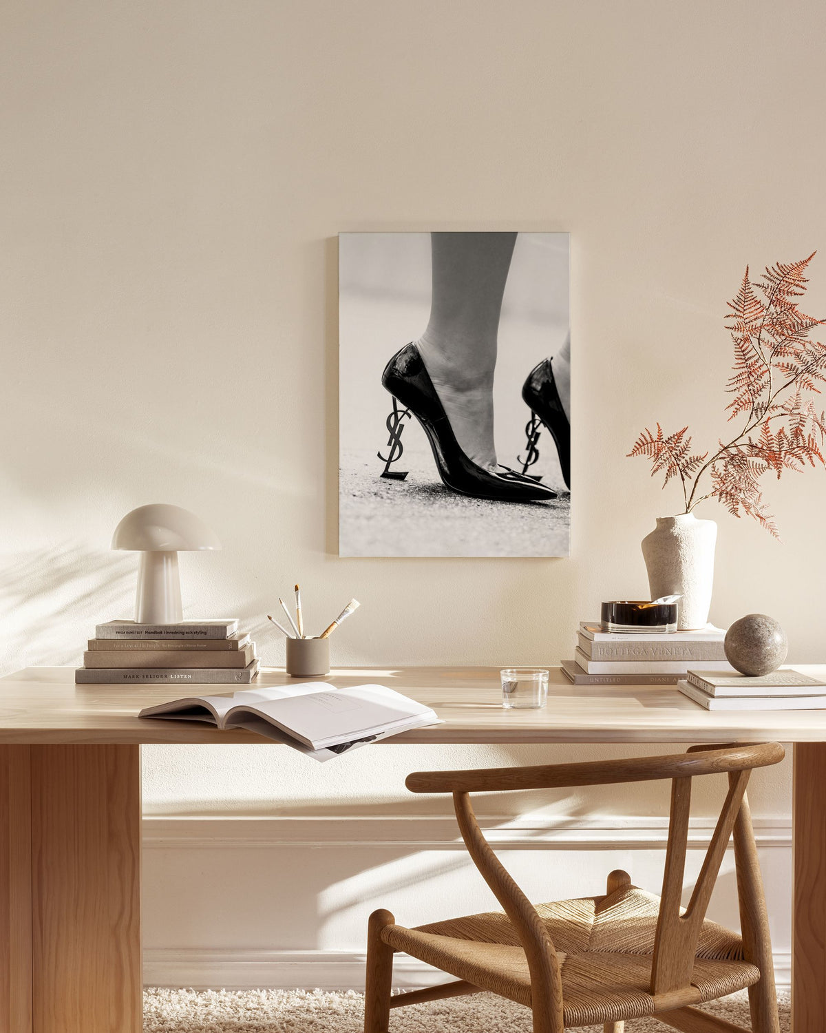 YSL Heels Canvas print