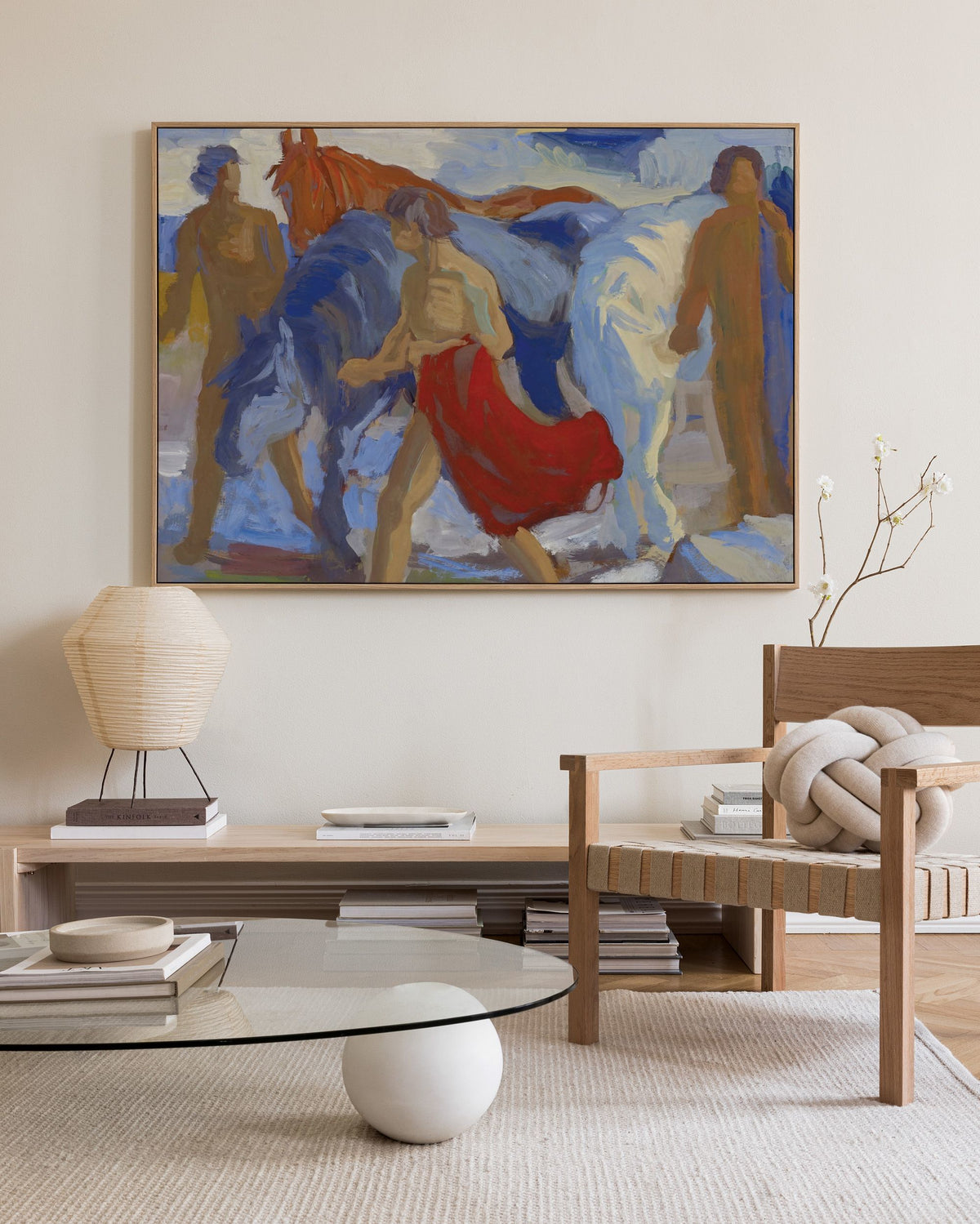 Paul Altherr - Youngsters with Horses Canvas print