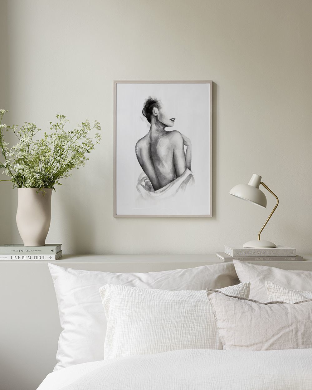 Almost Nude Watercolor Print
