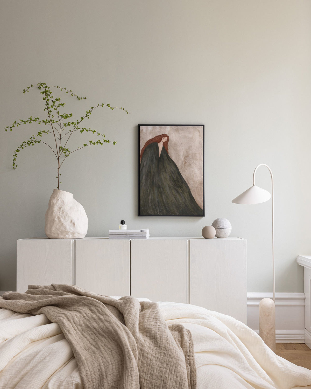The Lady Canvas print