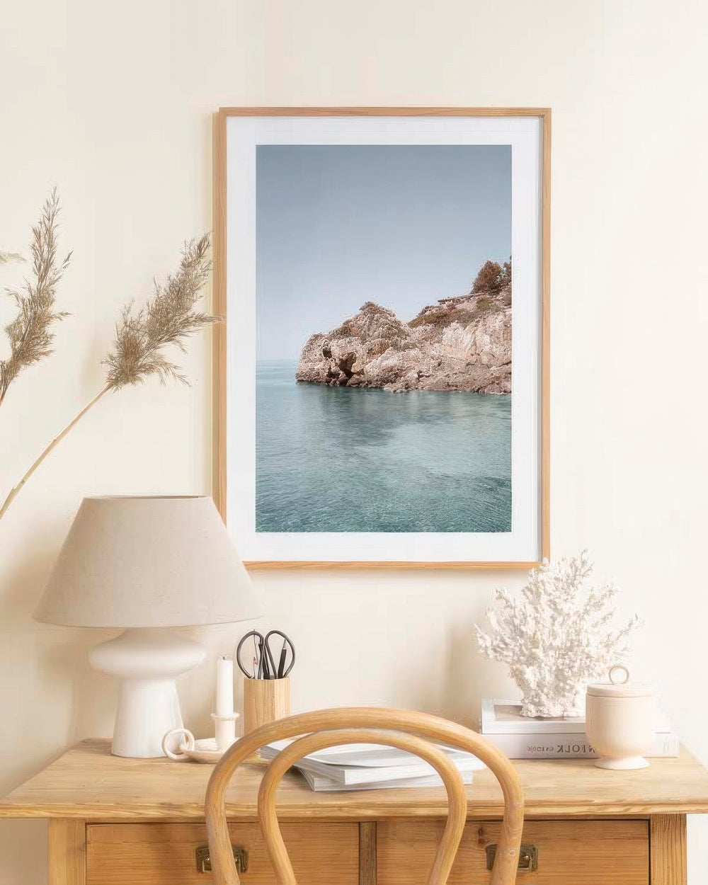 Mallorca Cliff View Print