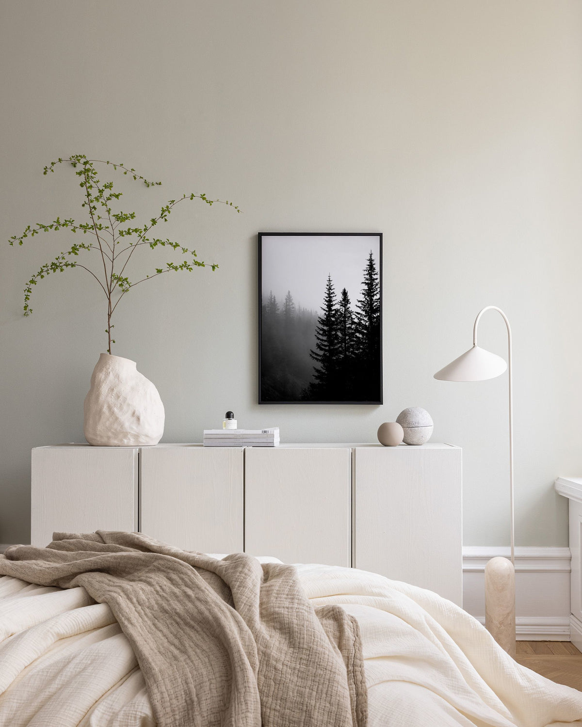 Tree Tops B&W Canvas print