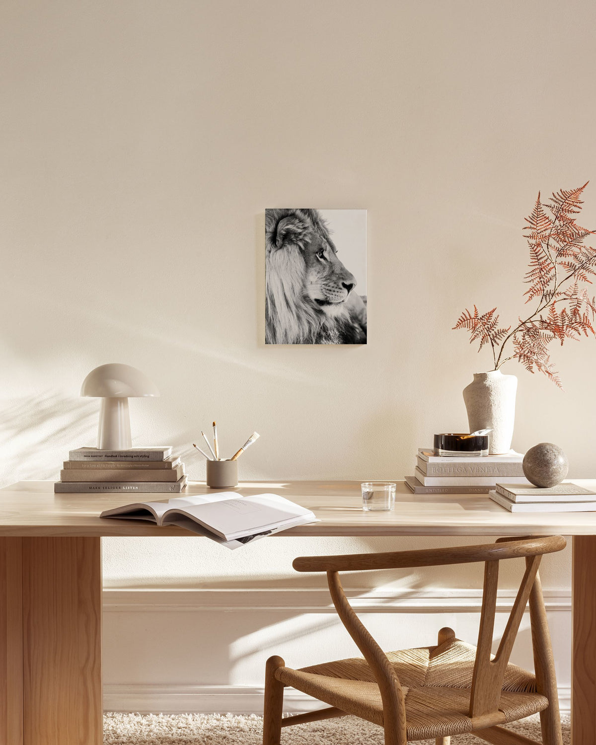 Lion Profile Canvas print