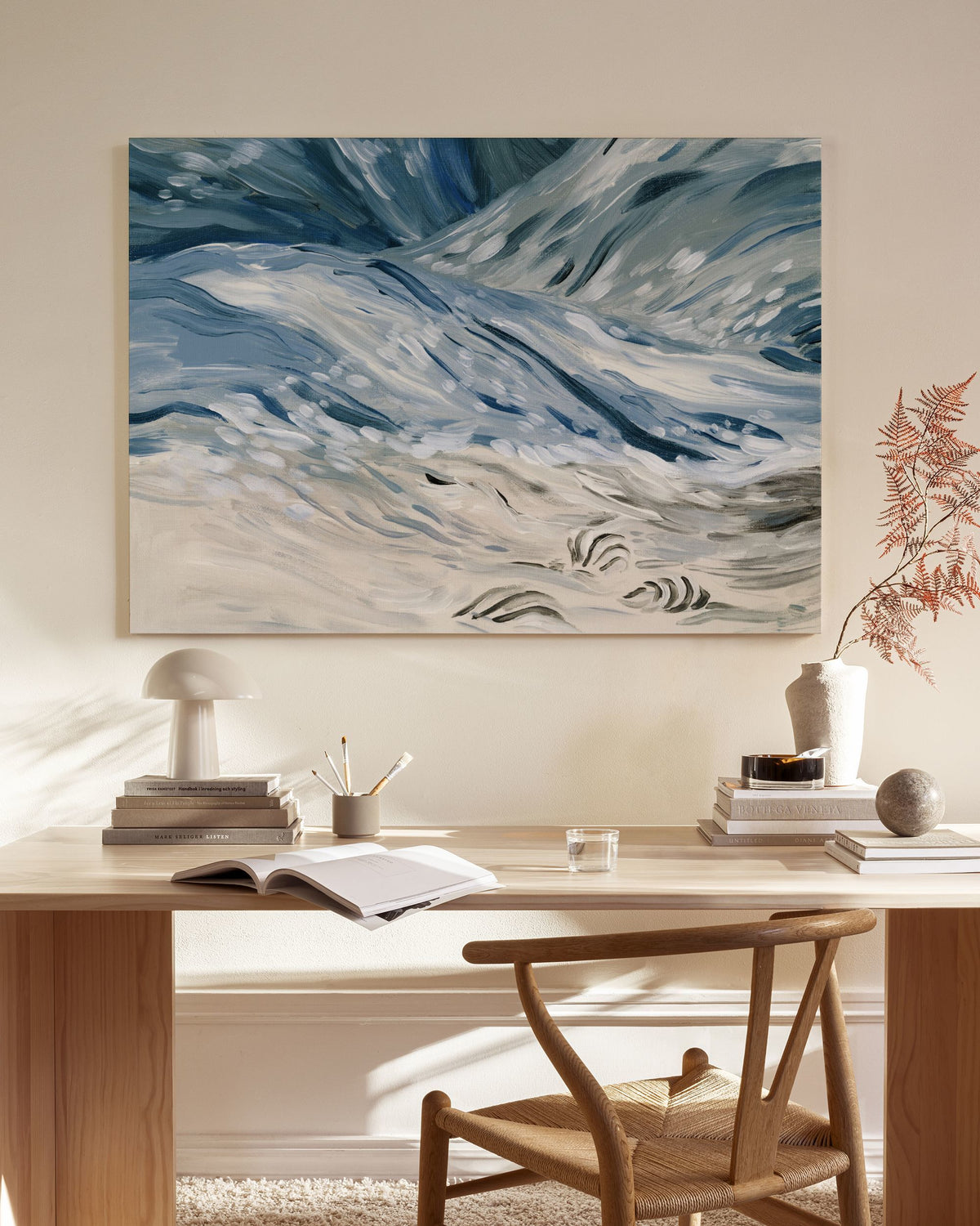 Wavy Beach Canvas print