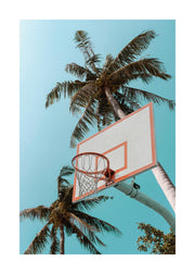 Basketball Palms Print