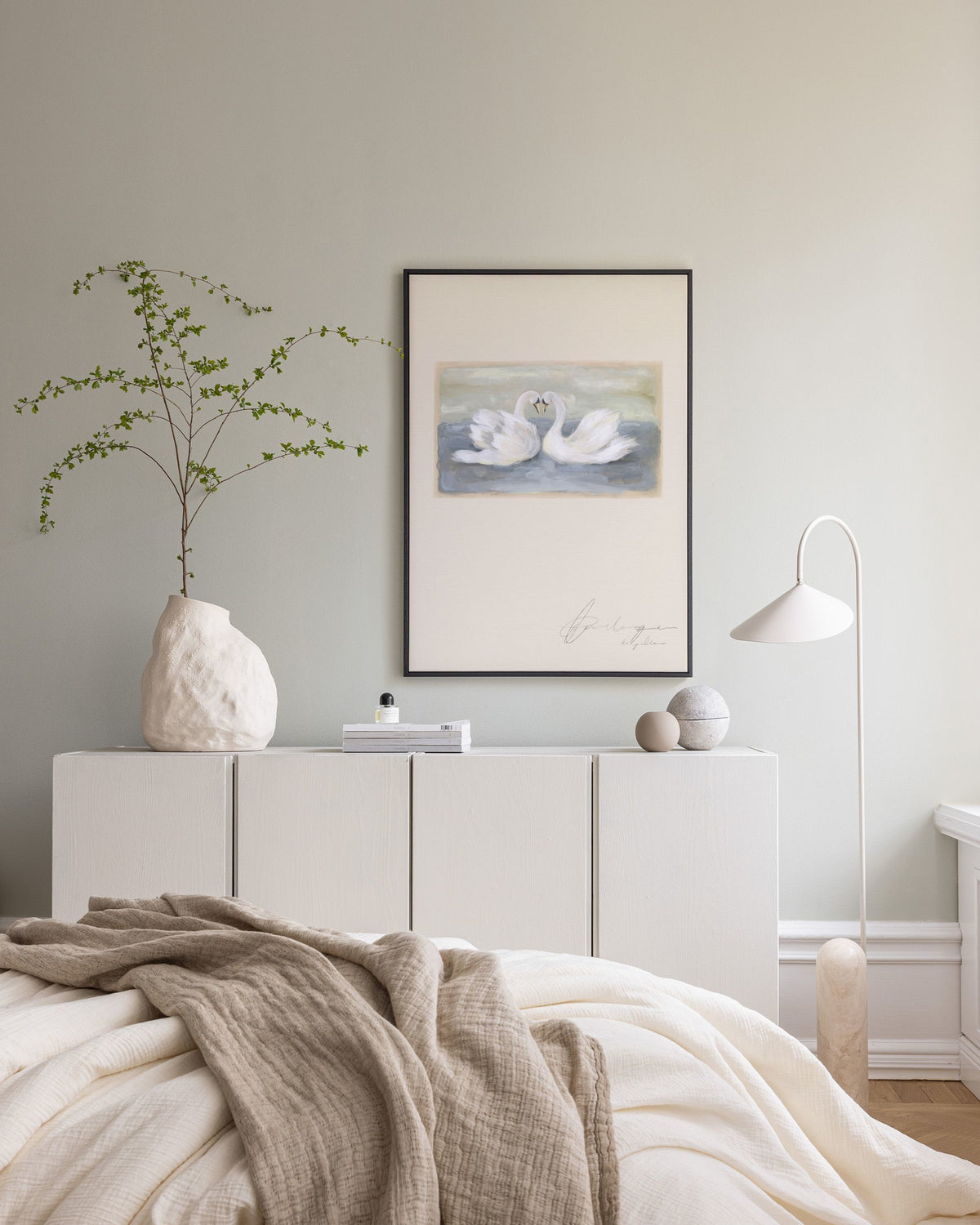 The Swans Canvas print