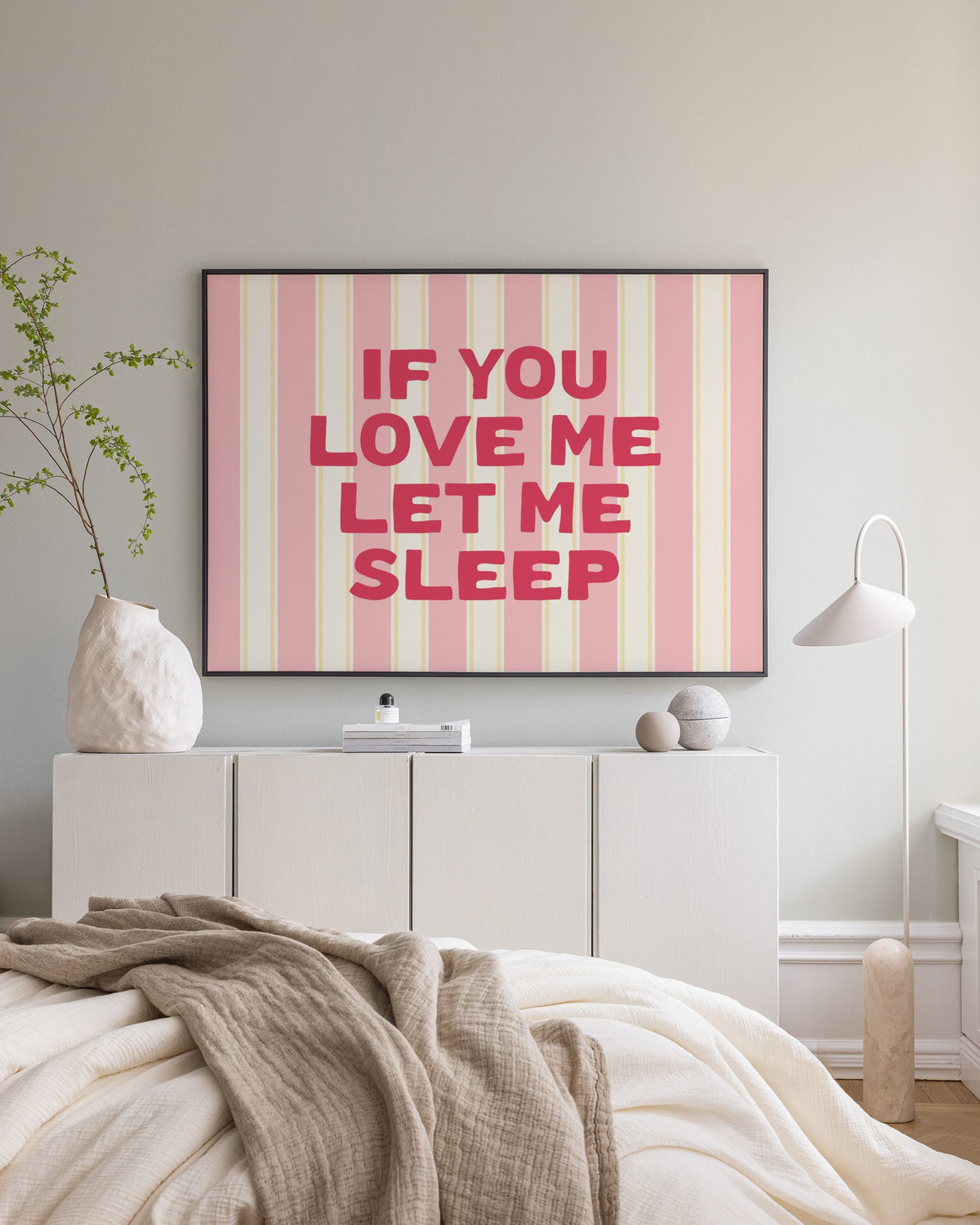 Let Me Sleep Canvas print