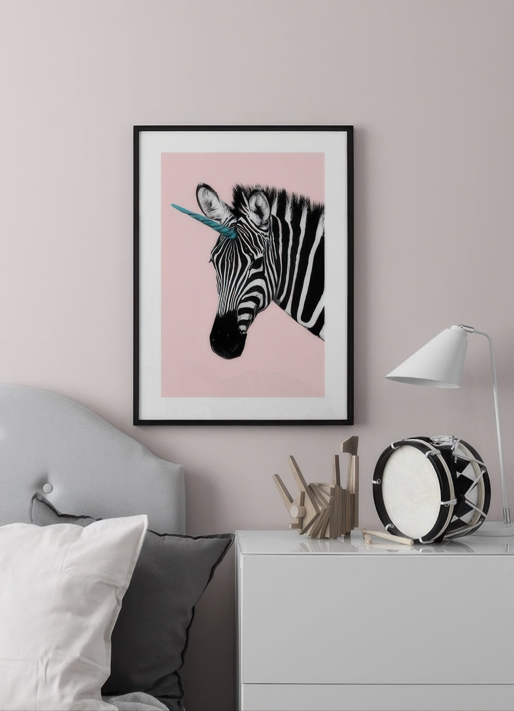 Unicorn Zebra Print