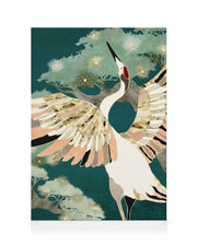 SpaceFrog Designs - Golden Crane Canvas print