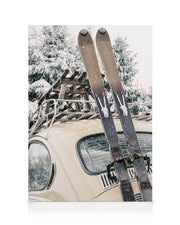 Skis and Snowfall Canvas print