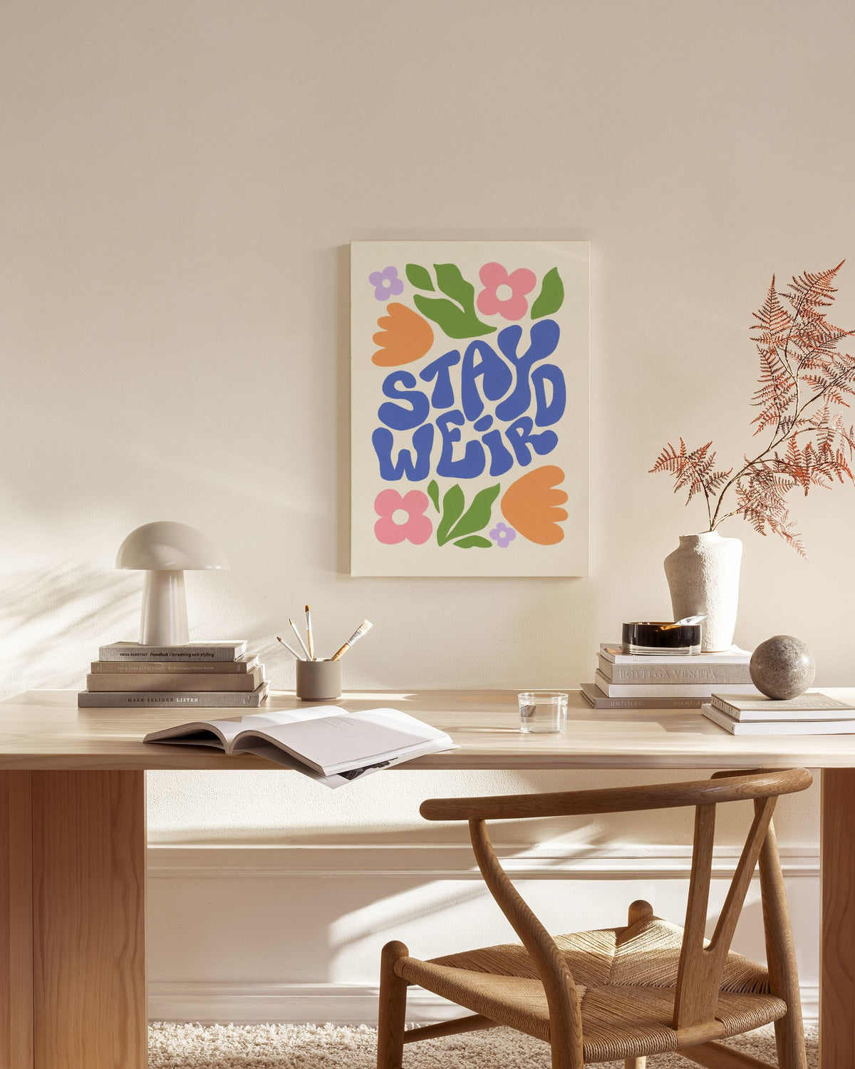 Flowers Stay Weird Canvas print