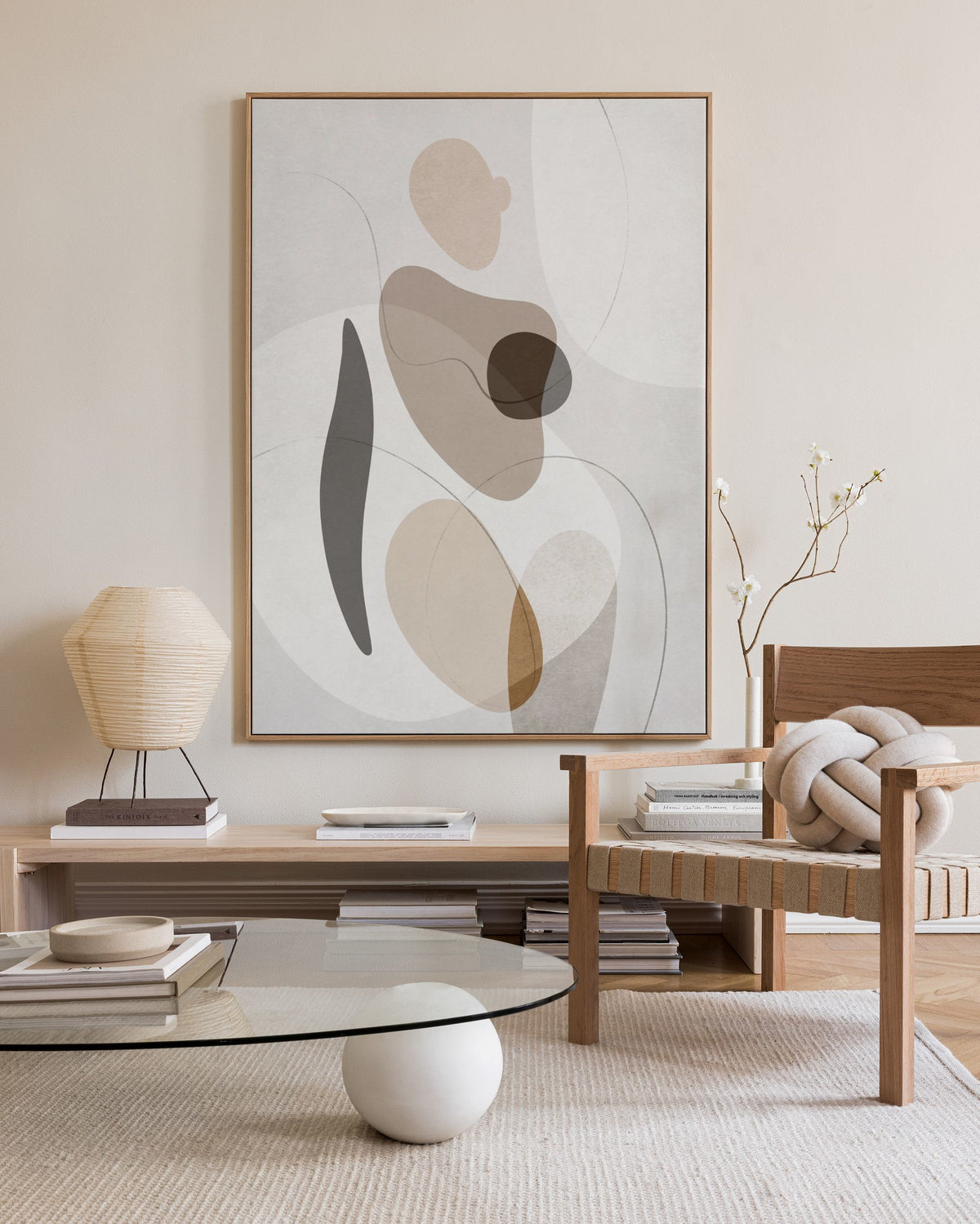 Organic Shapes Figure No2 Canvas print