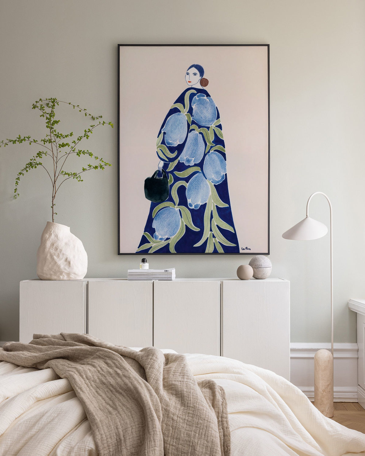 La Poire - Turquoise Coat Canvas print
