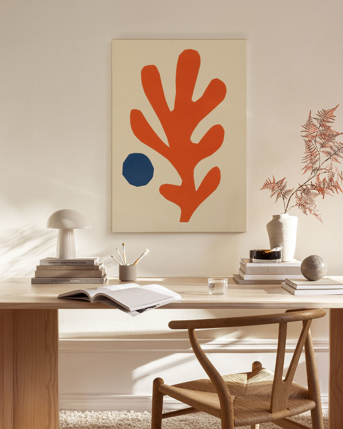 Cutout Coral Canvas print