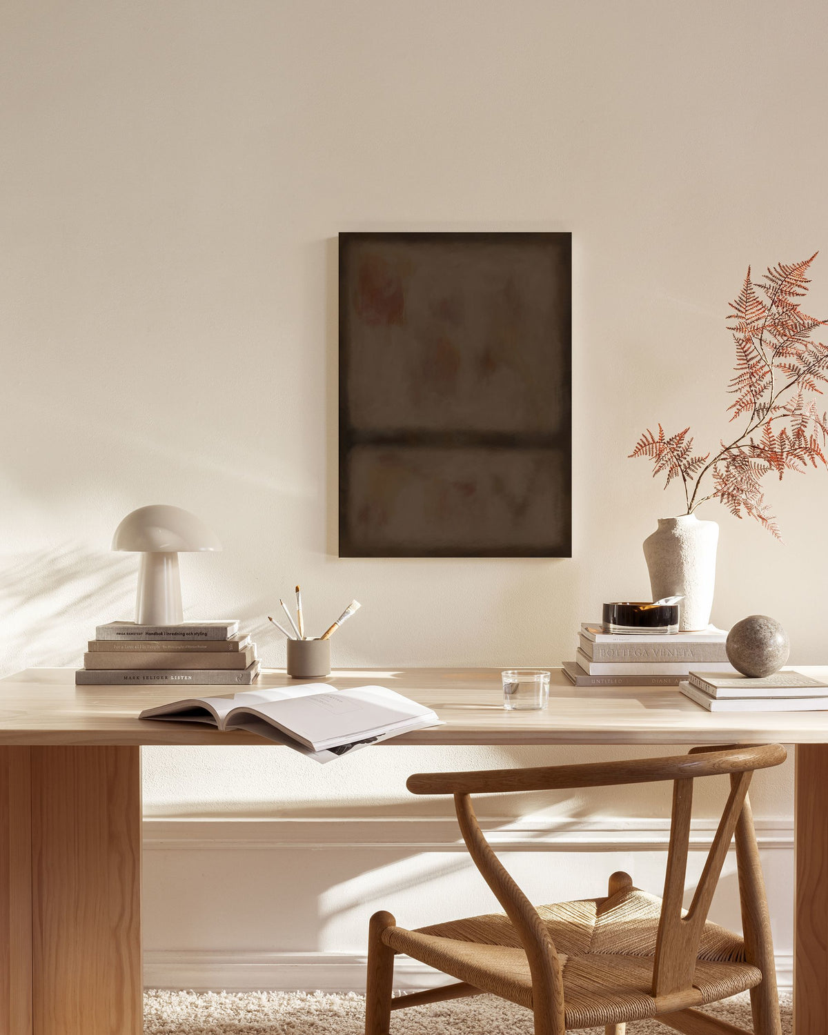 Division in Brown Canvas print