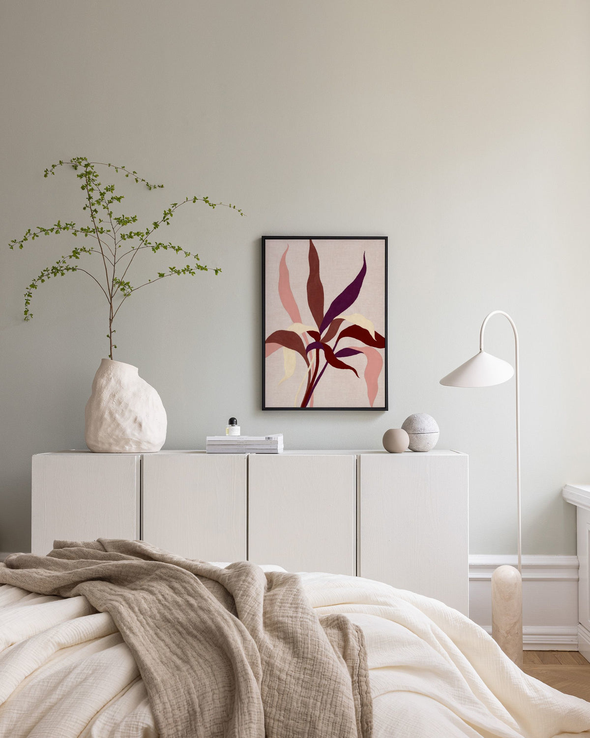 Linen Leaves Canvas