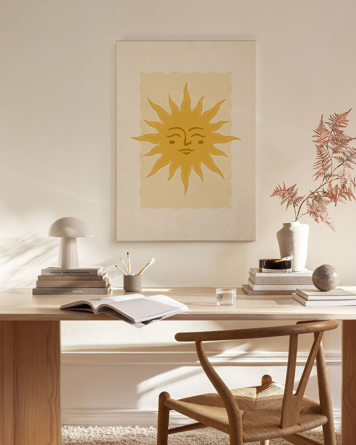 Warming Sun Canvas print