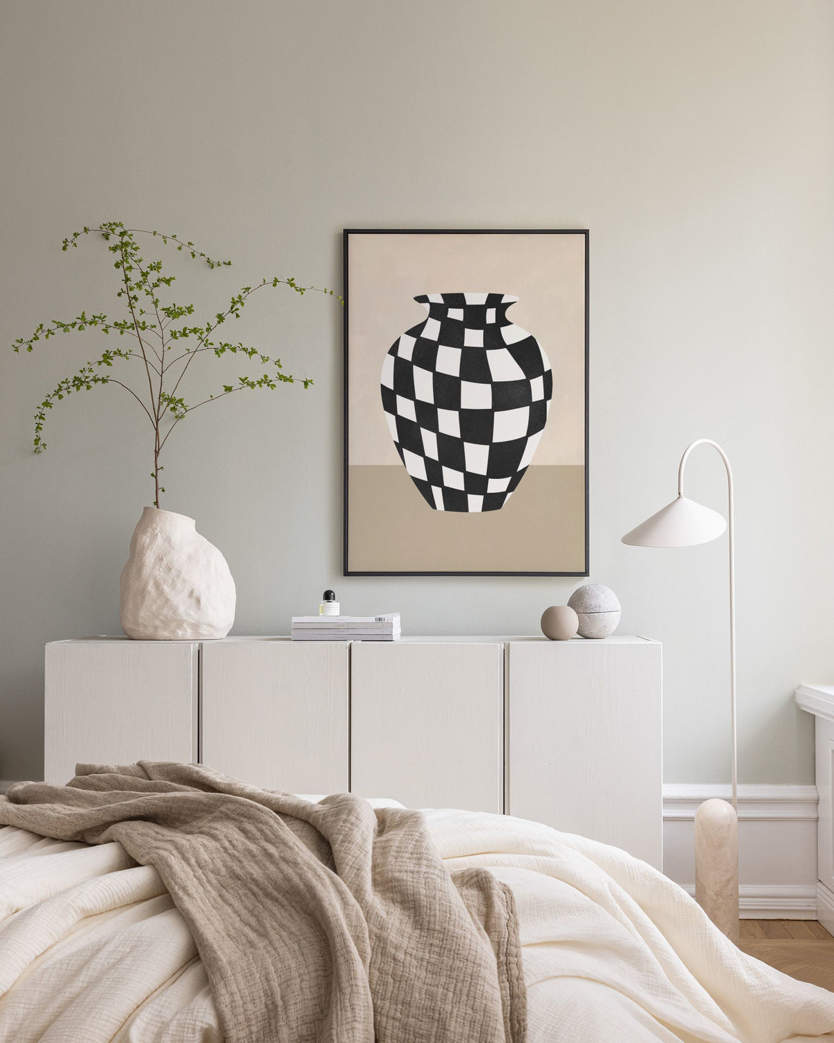 Chequer No2 Canvas print