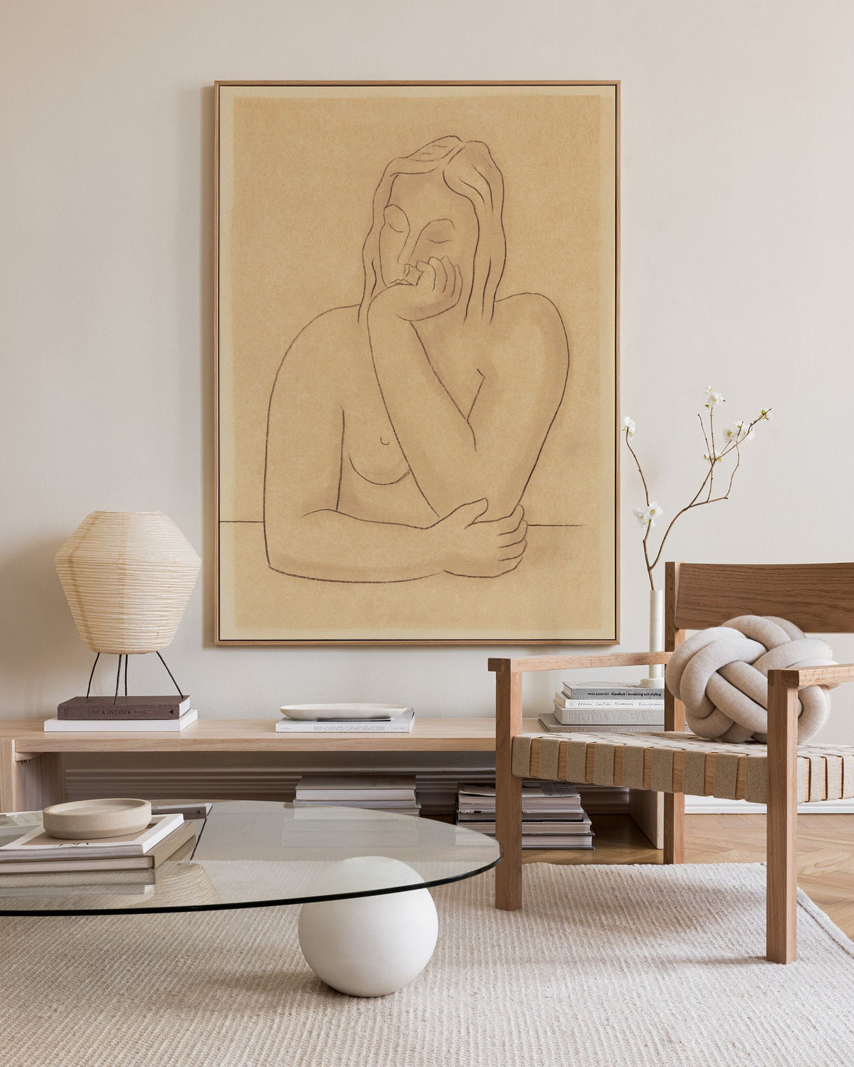 Mikuláš Galanda - Seated Canvas print
