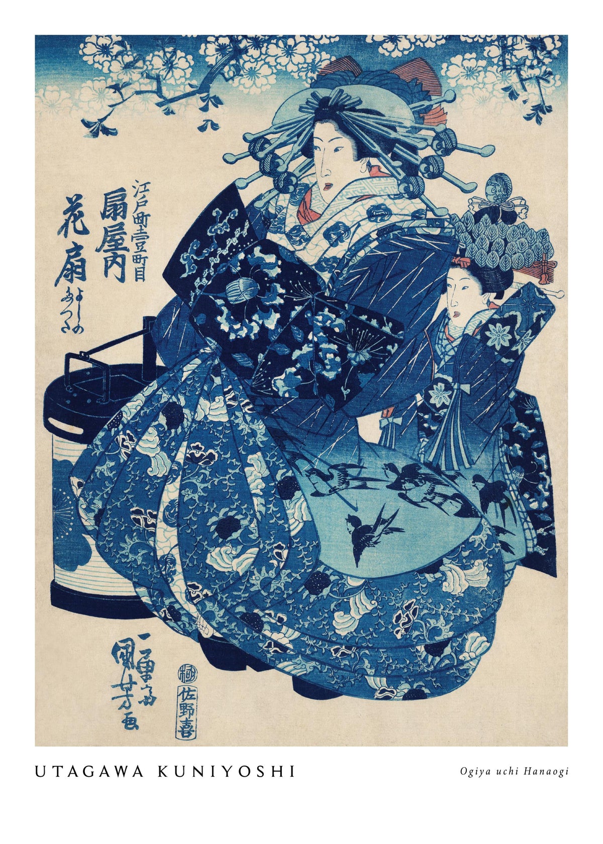 Utagawa Kuniyoshi - Ogiya uchi Hanaogi Print