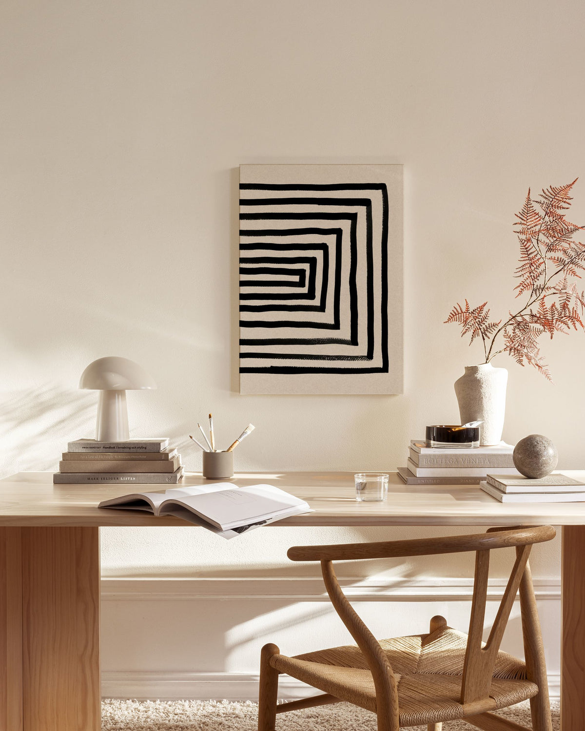 Japanese Ink No1 Canvas print