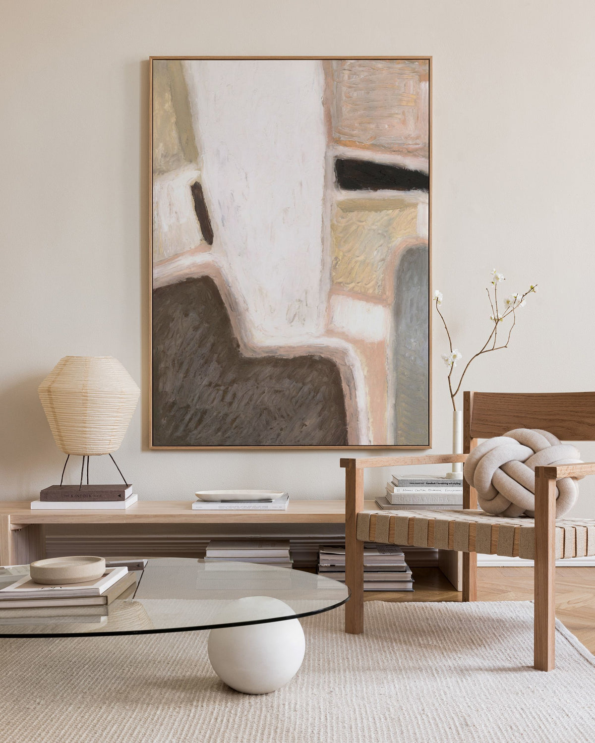 Painting of Shapes Canvas print