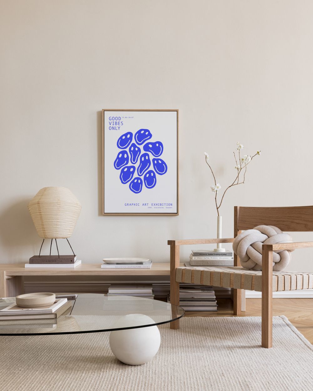 Good Vibes Smiley Canvas print