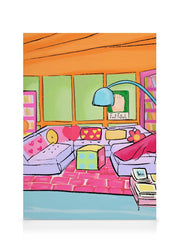 Colorful Living Room Canvas
