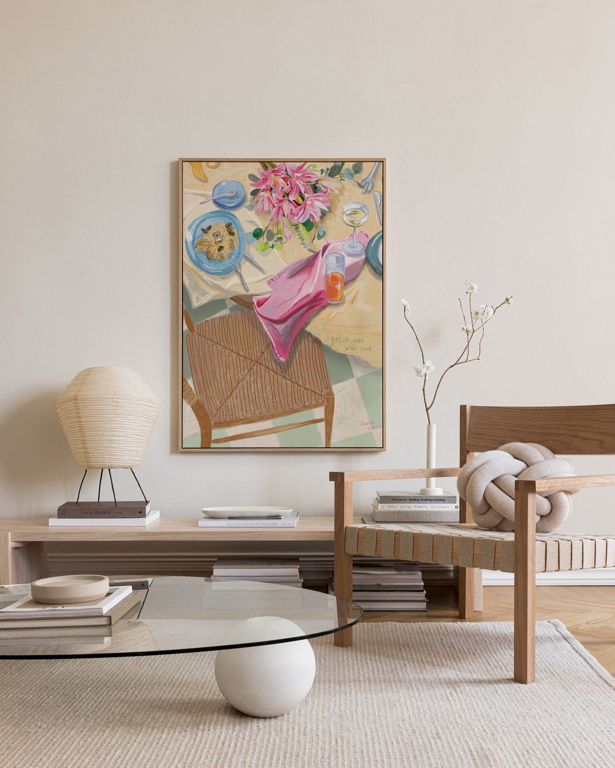 Loïs Langenberg - Pasta and Wine Club Canvas print