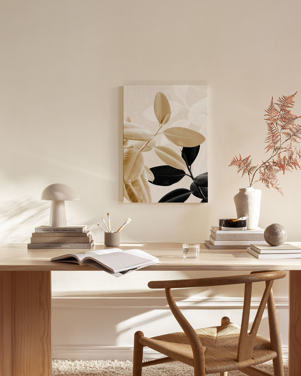 Gold and Black No1 Canvas print
