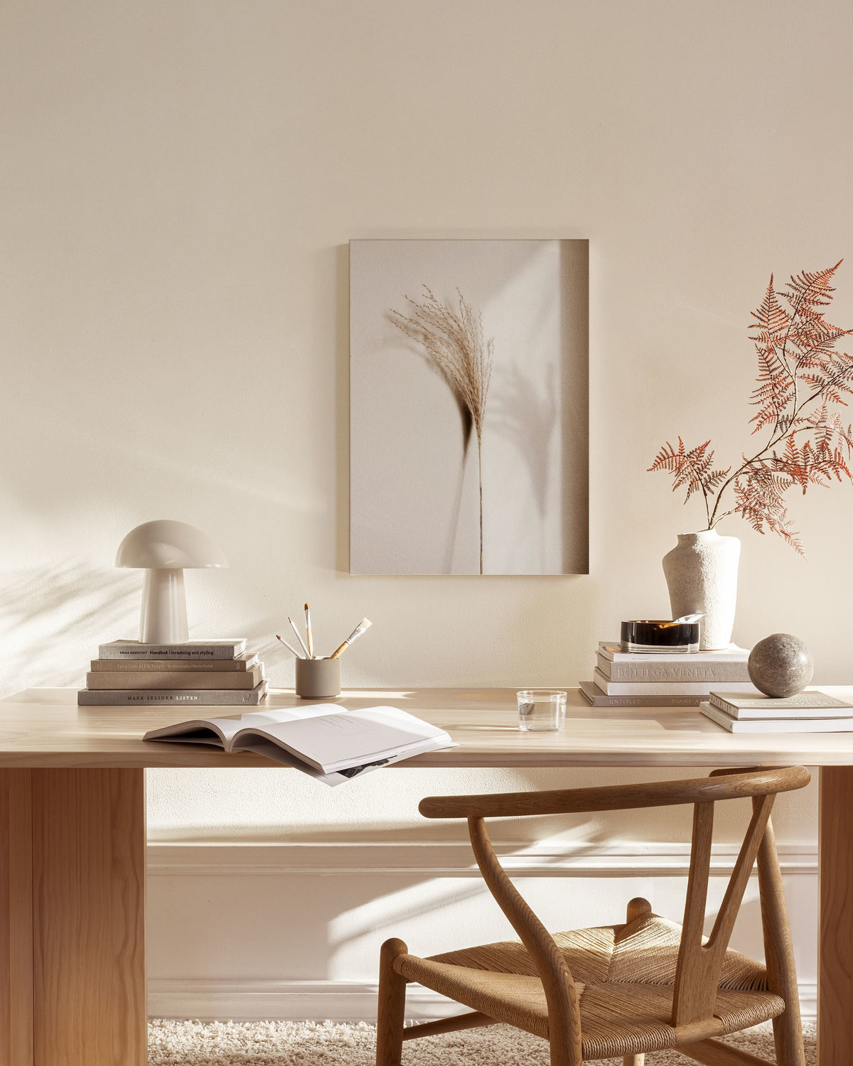 Reed Shadow Canvas print