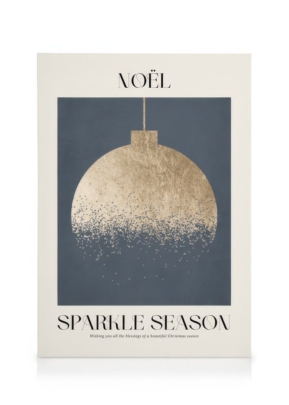 Graphic Golden Bauble Canvas print