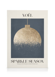 Graphic Golden Bauble Canvas print
