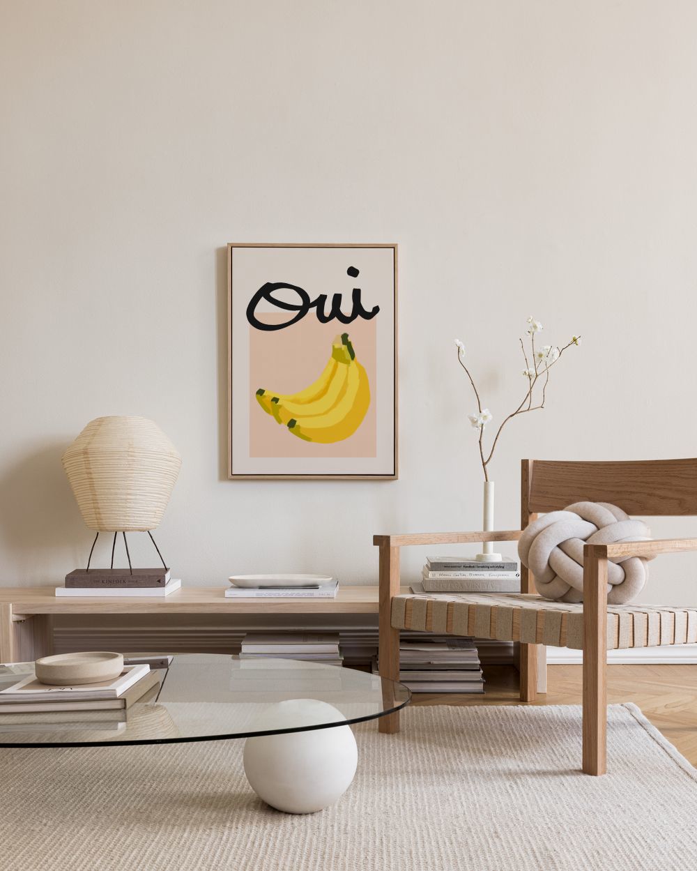 Oui Banana Canvas print