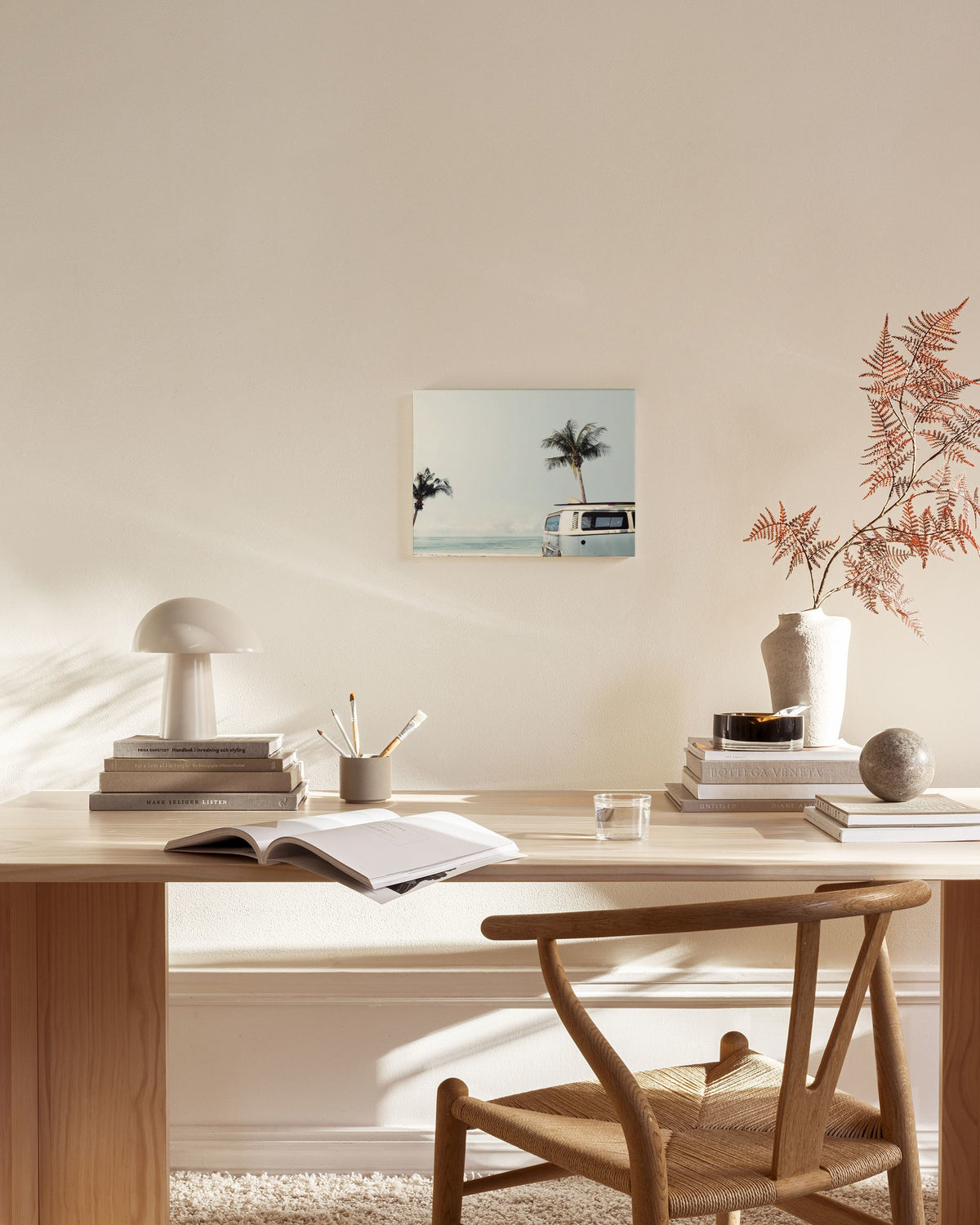 Surfers Van Blue Canvas print