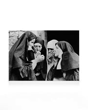 Nuns Smoking Canvas print