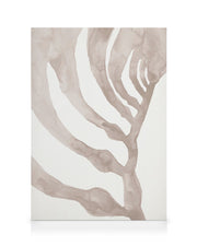 Beige Seaweed Canvas print