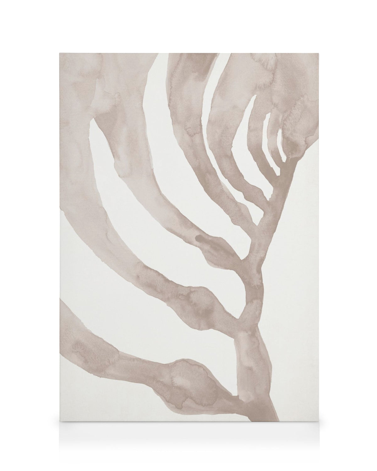 Beige Seaweed Canvas print