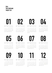 Calendar 2026 BW Print