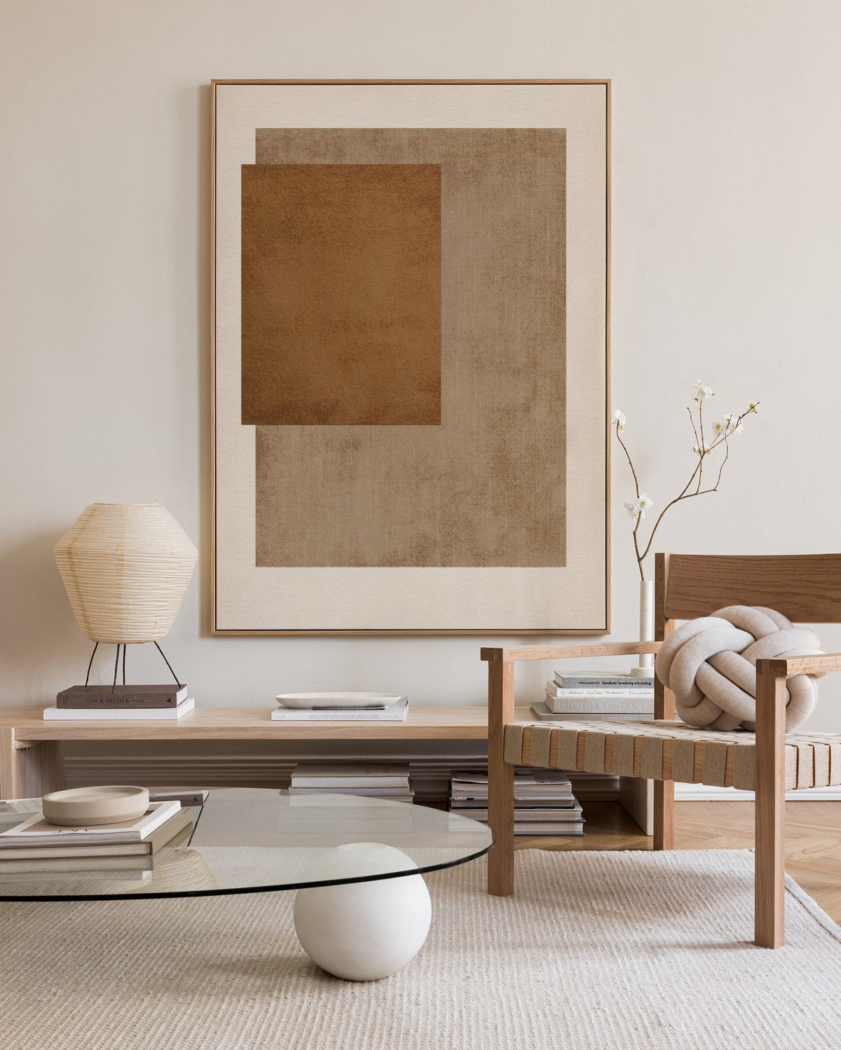 Rustic Geometry No1 Canvas print
