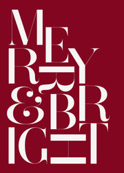 Merry and Bright Print