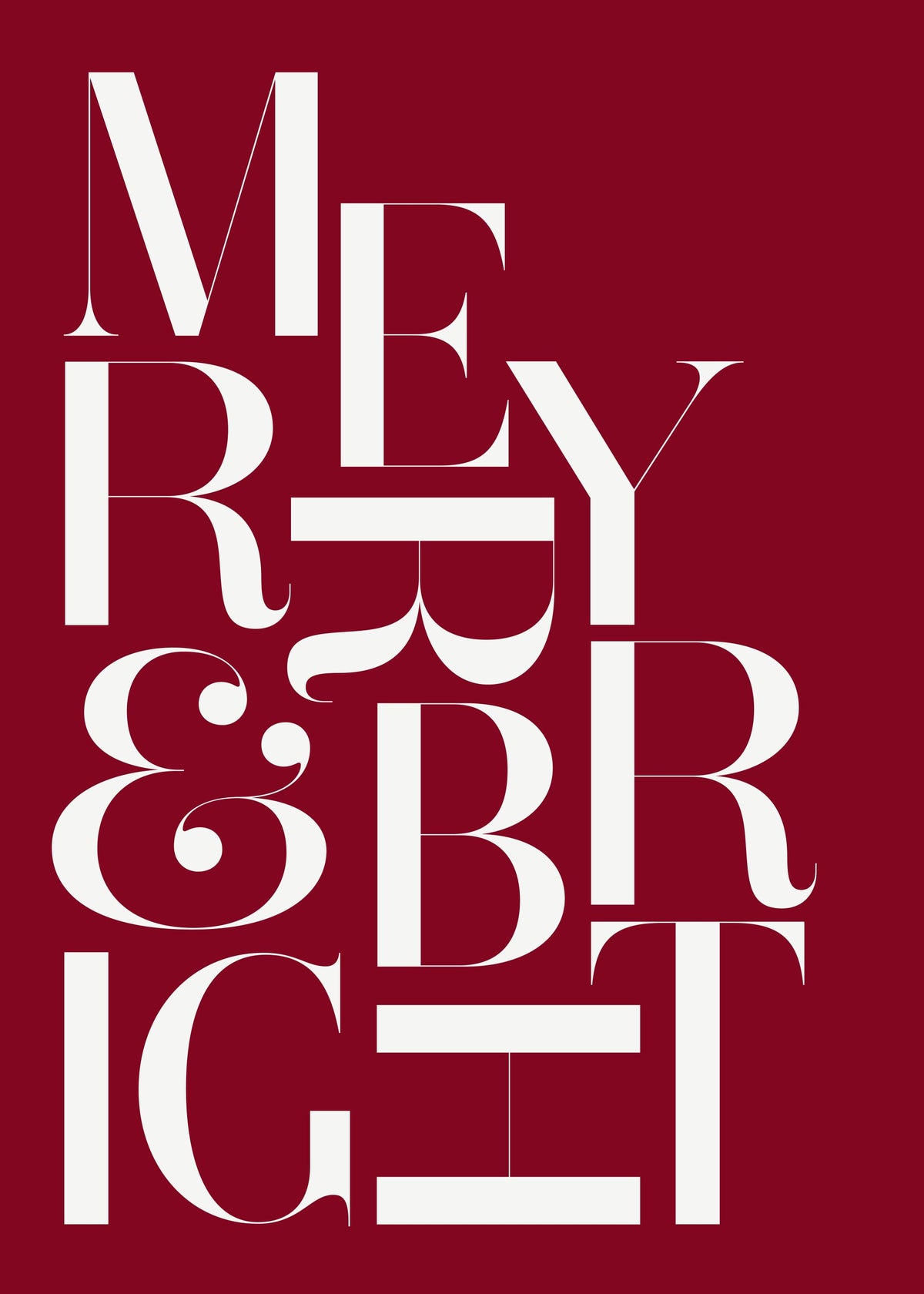 Merry and Bright Print