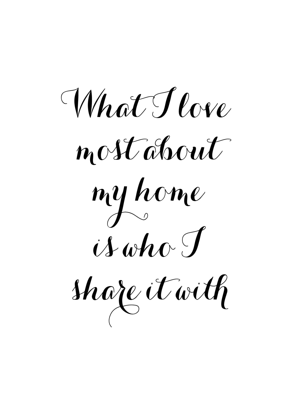 What I Love Most, Print