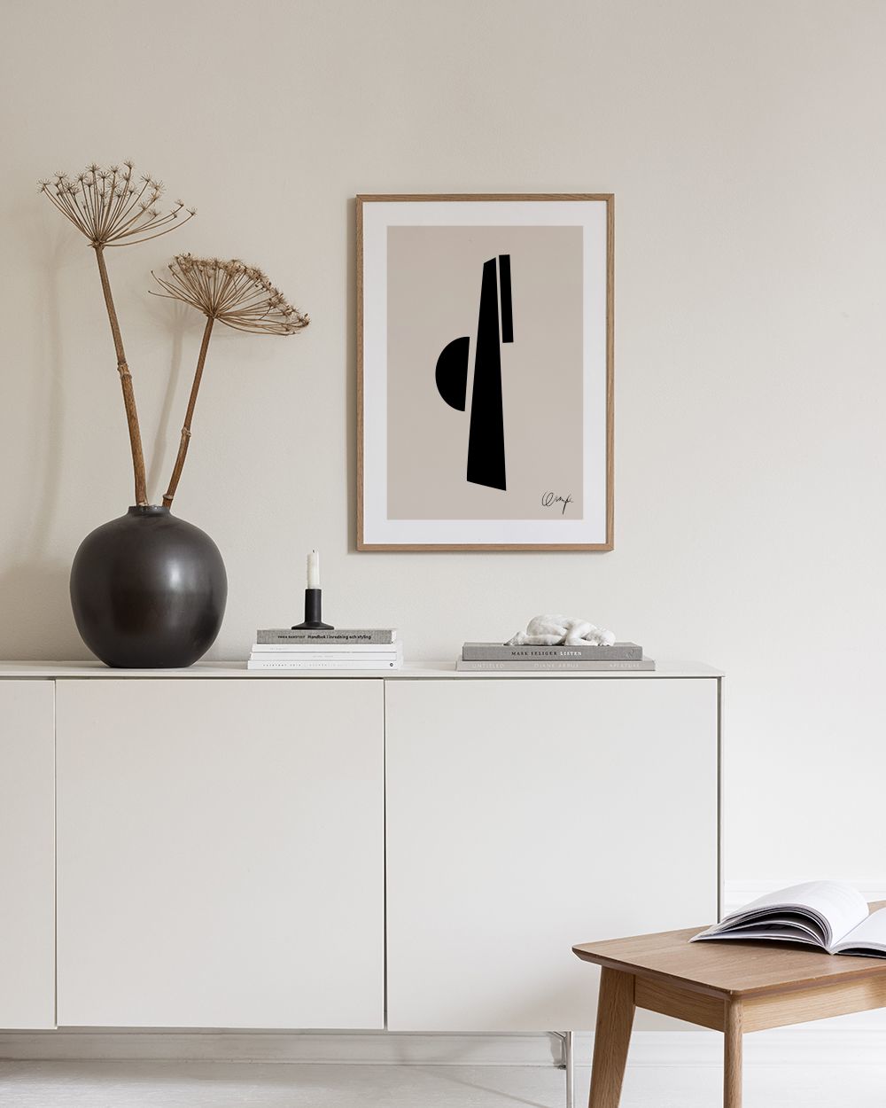Monochrome Abstract No2 Print