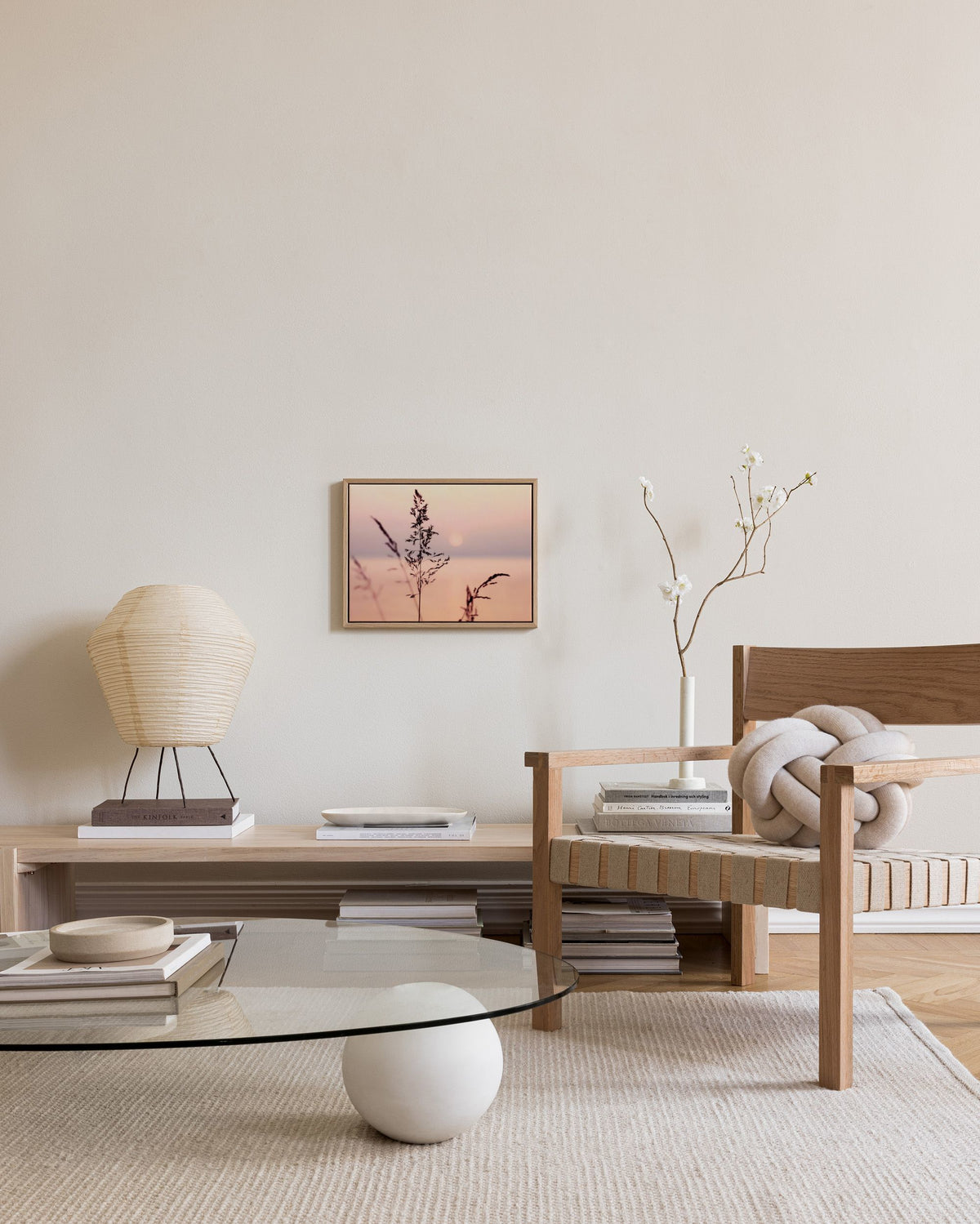 Little Sunset Grass Canvas print