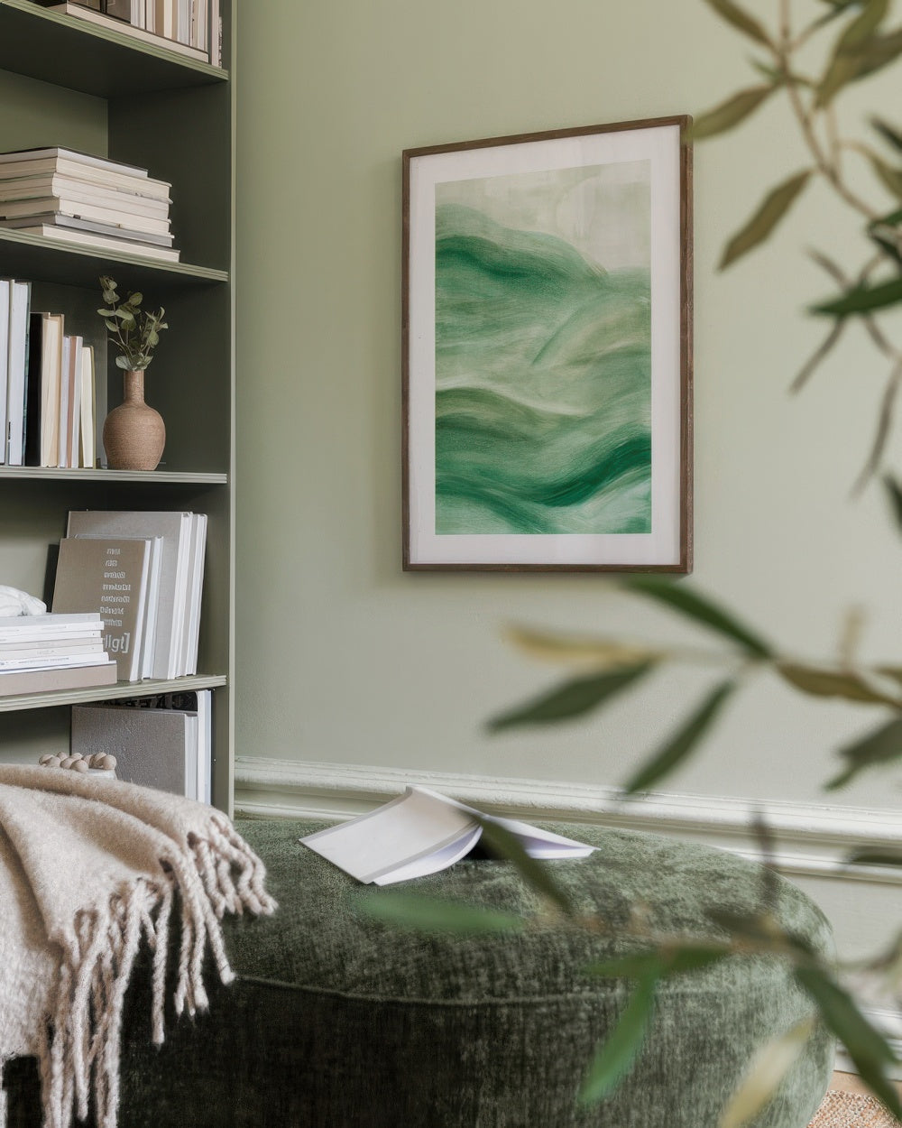 Flowy Green No2 Print