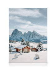Snowy Seiser Alm Canvas print