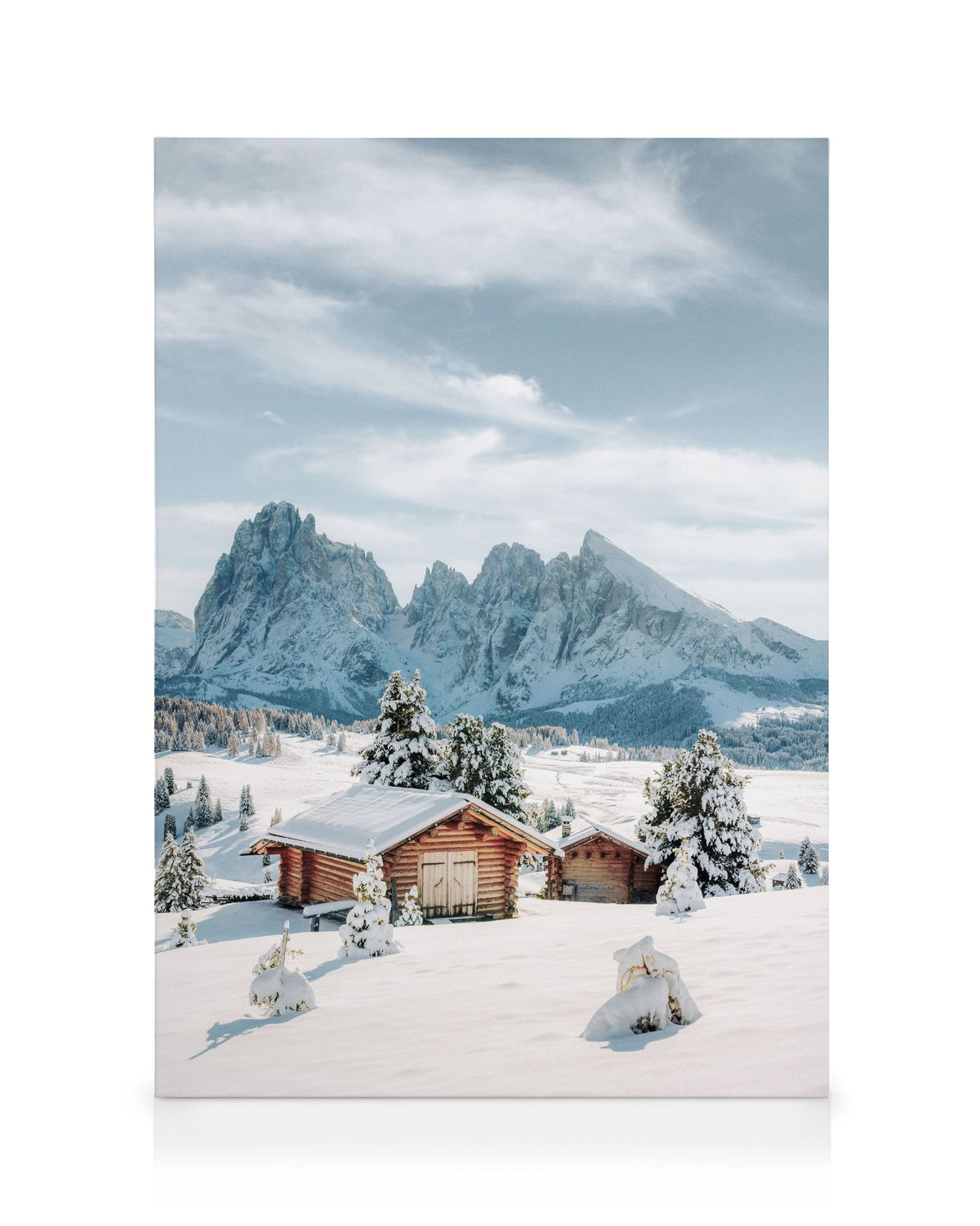 Snowy Seiser Alm Canvas print