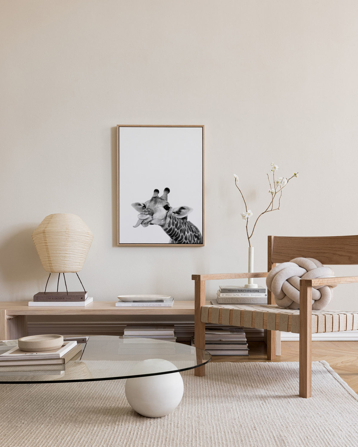 Goofy Giraffe Canvas print