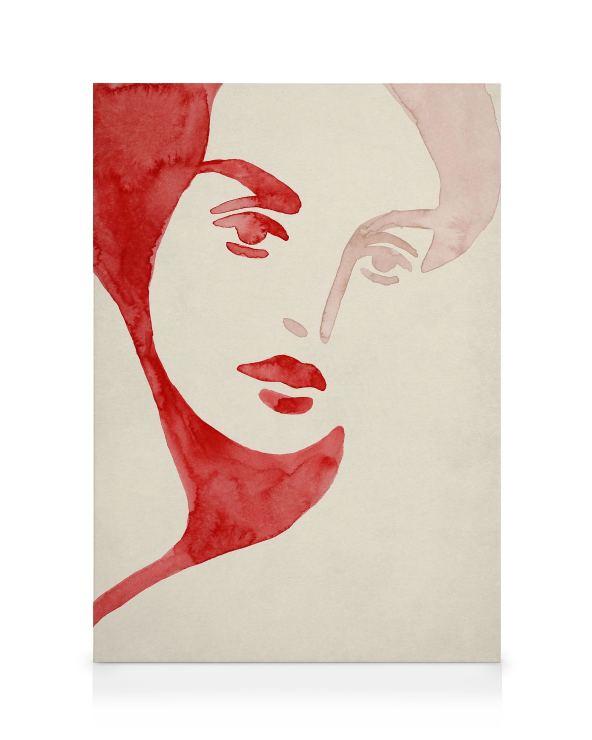 Lady in Red Canvas print